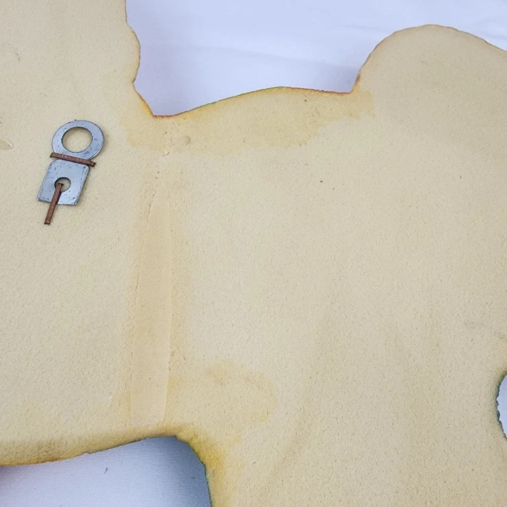 Vtg Syroco Foam Craft Patchwork‎ Rocking Horse Teddy Bear, Nursery Wall Baby